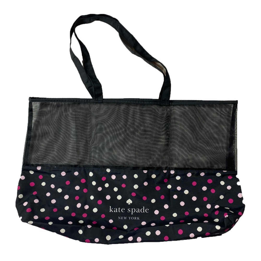 Kate Spade Large Dot Mesh Top Tote Bag
